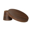 12DIAx2.25H Pedestal-Walnut